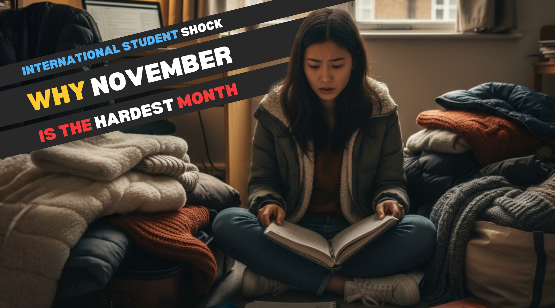 You survived arrival, but nothing prepared you for the UK winter + term deadlines. It's time to take back your tiny room. Swipe for the survival guide!